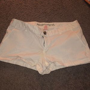White Cargo Material Short